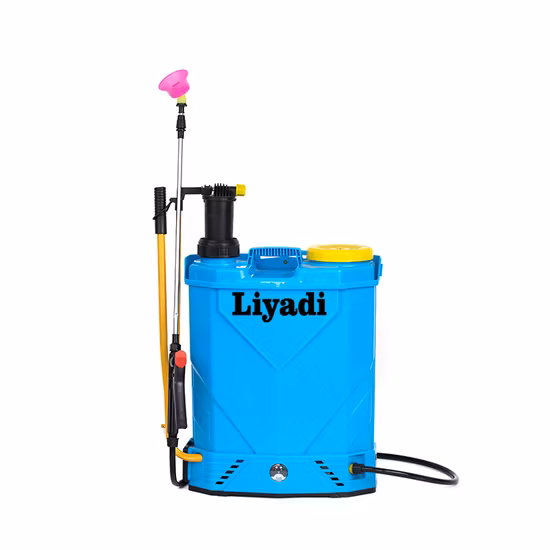 16L Plástico Agrícola PP PE Manual de Mão Bateria Elétrica 2 em 1 Mochila Mochila Bomba de Energia de Alta Pressão Jardim Fazenda Pulverizador Portátil